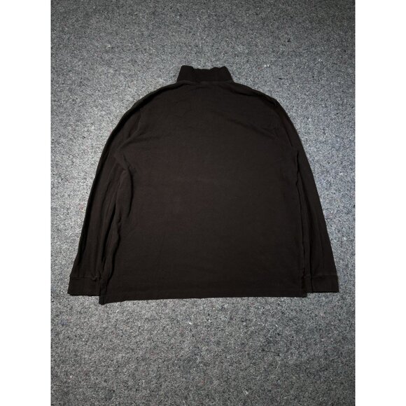 Polo Ralph Lauren Shirt Mens XL BROWN Long Sleeve Golf Pony Vintage - Picture 4 of 5